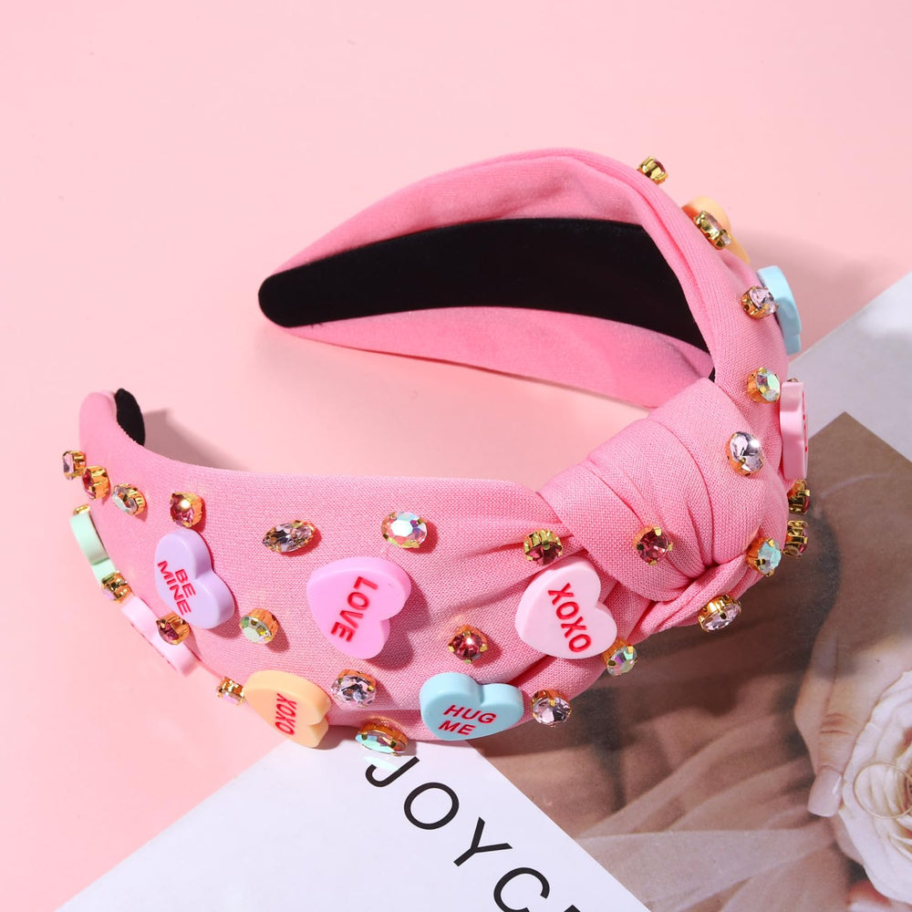NVENF diadema letras-xoxo-cristal ideal para San Valentín