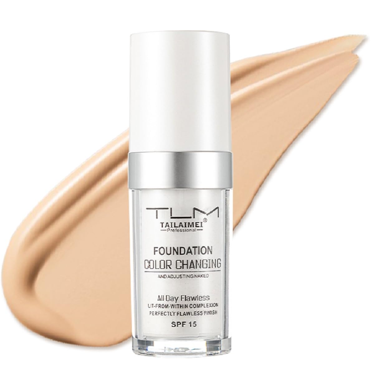 Nvyue TLM Foundation: botella-derrame para un ajuste de tono inmediato y uniforme.