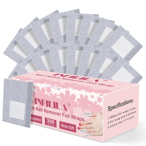 NXJ INFILILA paq. de 300 envolturas de aluminio para uso domestico y profesional