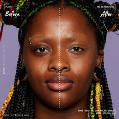 Cobertura media del NYX Bare With Me Concealer Serum para imperfecciones.