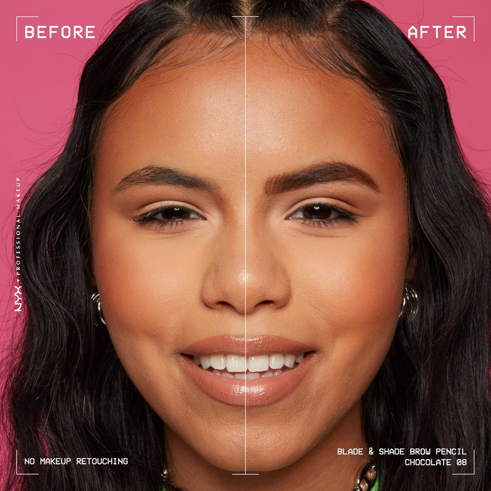 nyx blade-shade ceja acabado natural con relleno suave