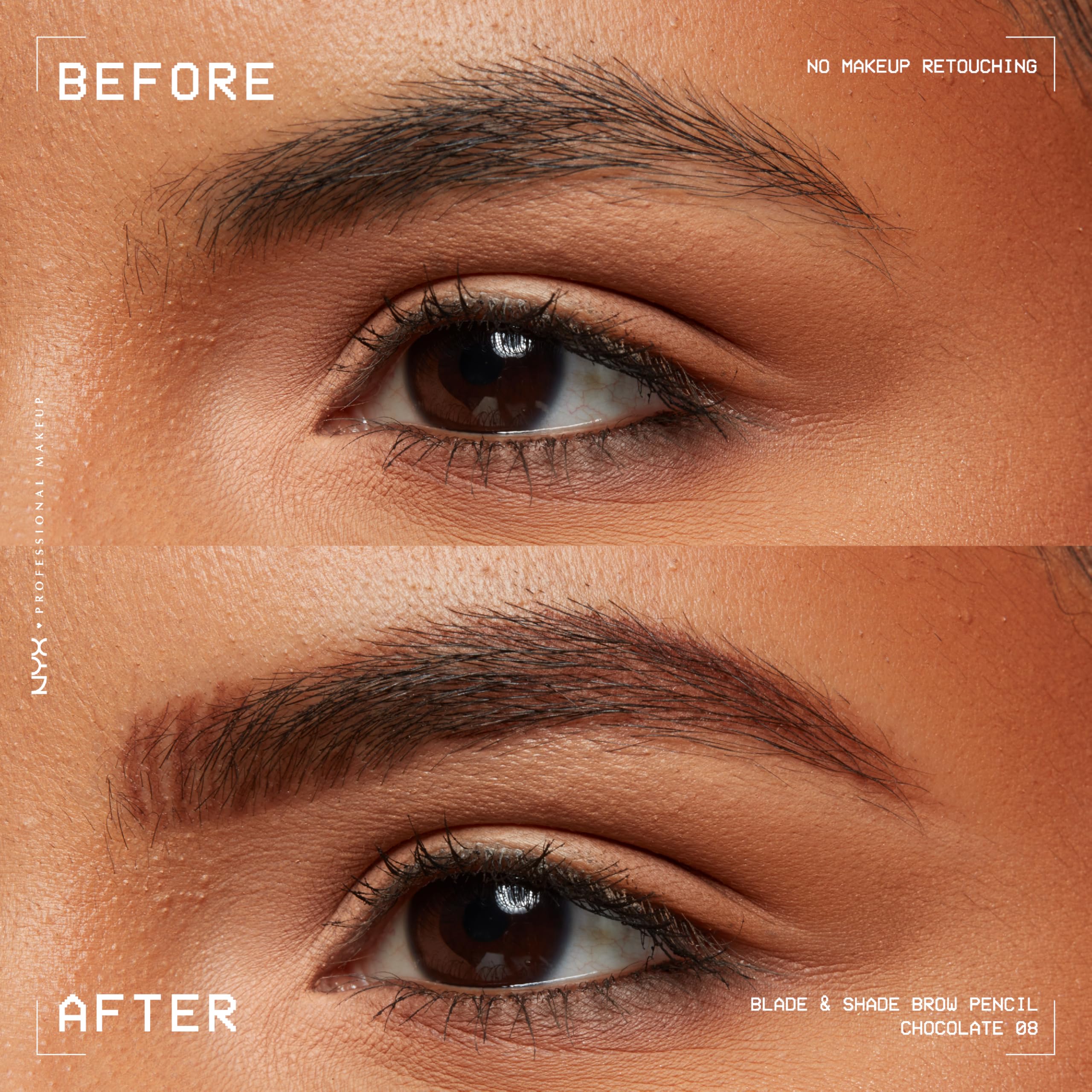 nyx blade-shade ceja trazo pelo natural con efecto sombreado