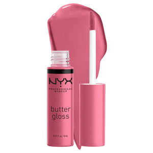 NYX PROFESSIONAL MAKEUP Brillo de Mantequilla, textura suave para labios sedosos.