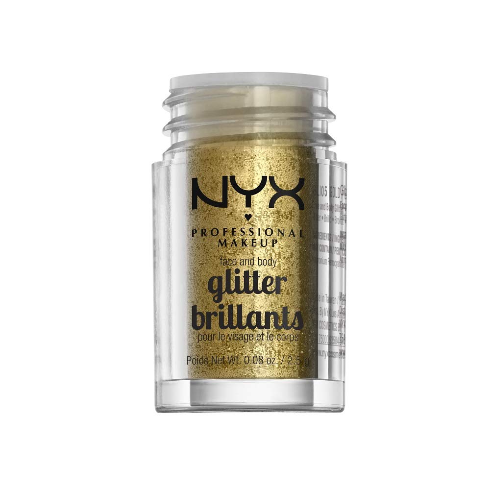NYX brillo dorado, ideal para looks diarios y festivales
