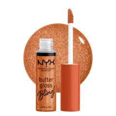 nyx butter gloss bling con aplicador suave para una aplicación precisa