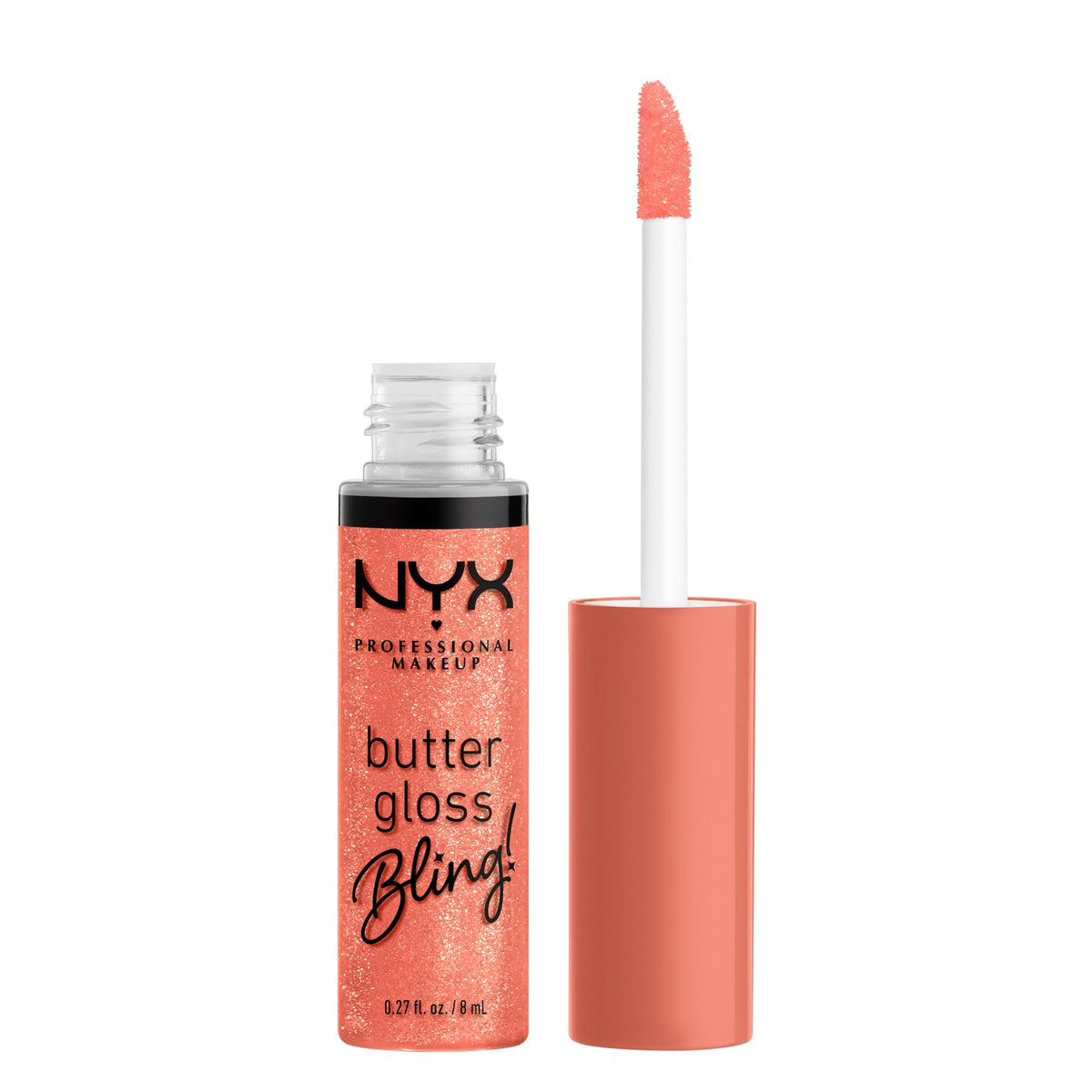 NYX Butter Gloss Bling brinda brillo suave en los labios para cualquier ocasión.
