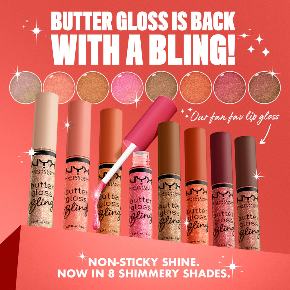 nyx butter gloss bling colección de 31 tonos