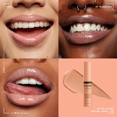 Brillo suave que realza el aspecto natural de los labios y mantiene una sensación ligera