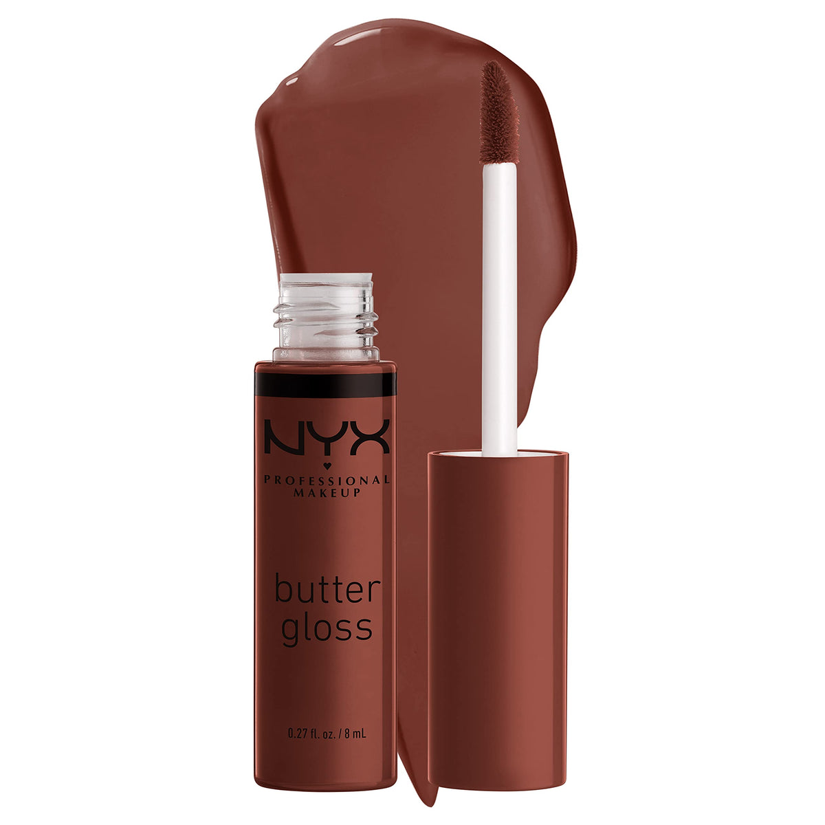 NYX Butter Gloss Brown Sugar: aplicación suave en labios para nude natural
