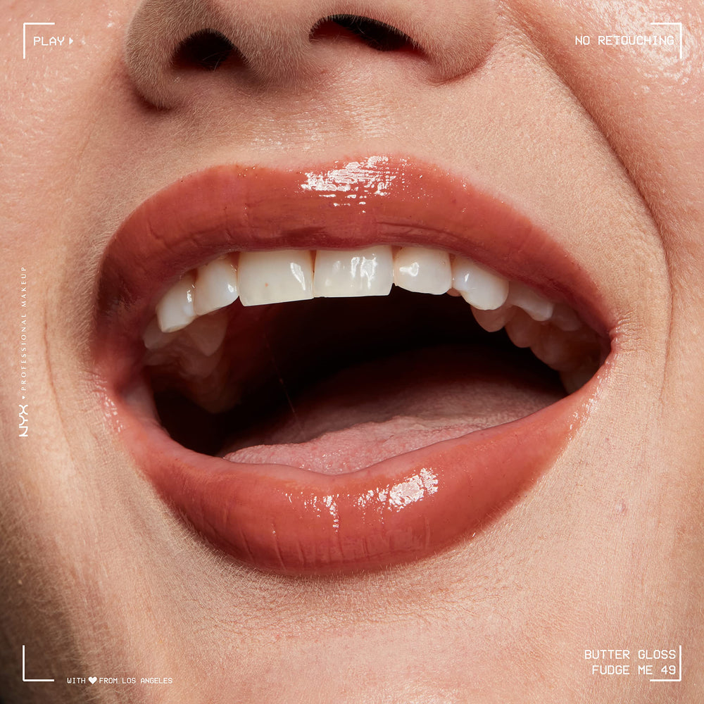 Packaging práctico de NYX Butter Gloss Brown Sugar