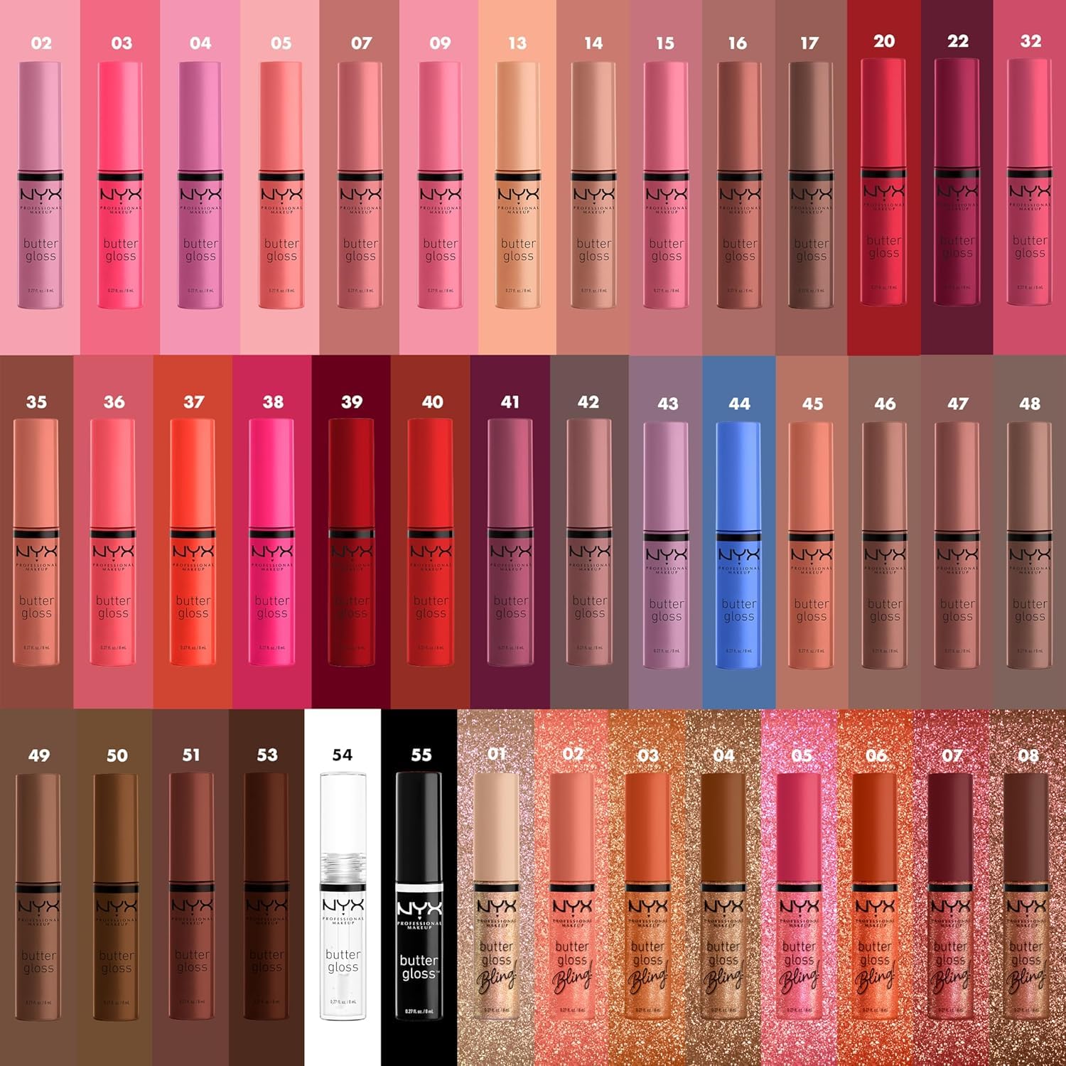 NYX Butter Gloss: cuidado-labios-cremoso que suaviza y nutre.