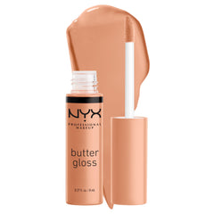 NYX Butter Gloss Fortune Cookie: aplicación suave y sin pegajosidad para un acabado natural