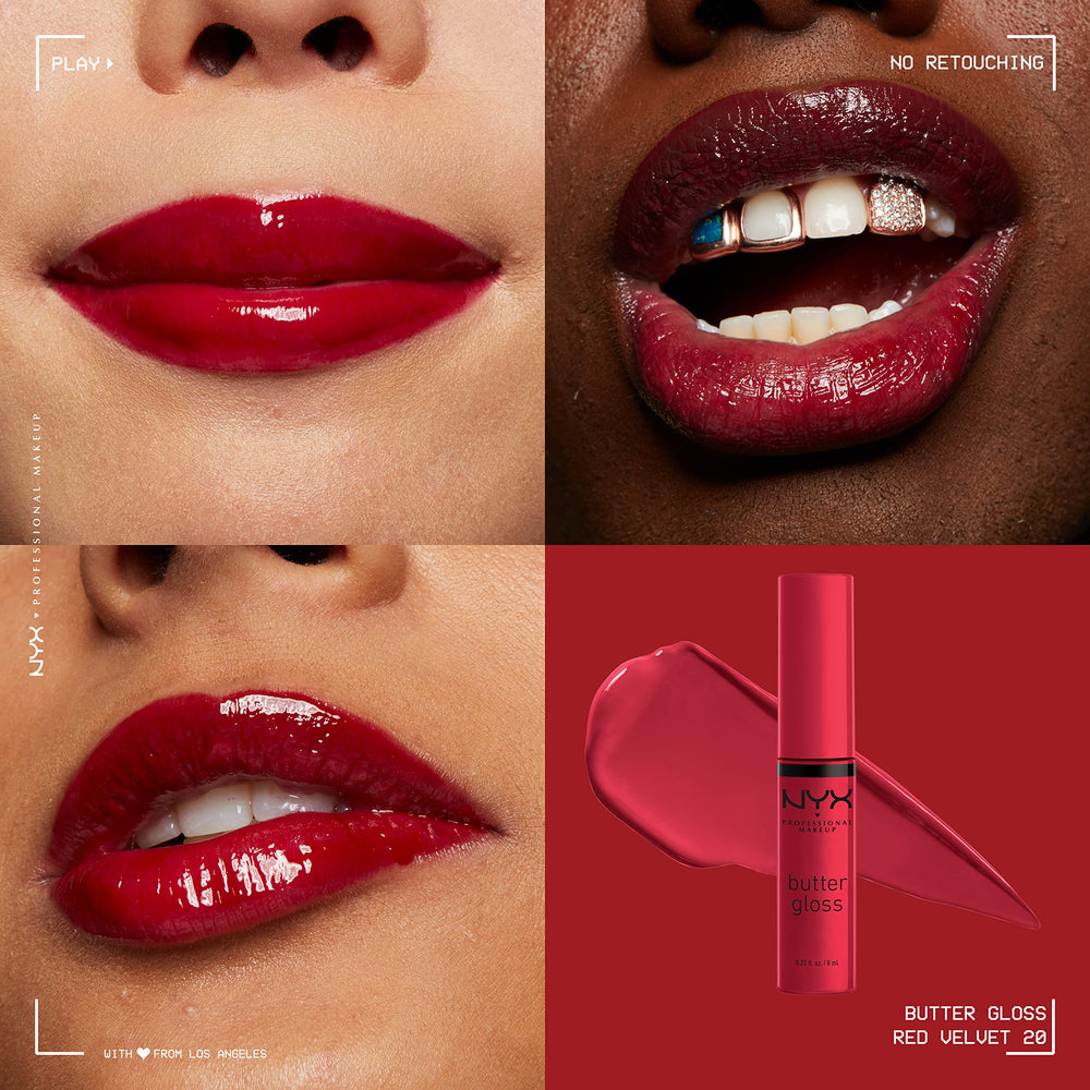 NYX Butter Gloss: labios-kissable-suaves con brillo ligero.