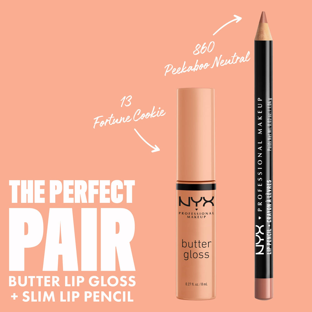 La fórmula cremosa de NYX Butter Gloss desliza sin esfuerzo y deja labios besables