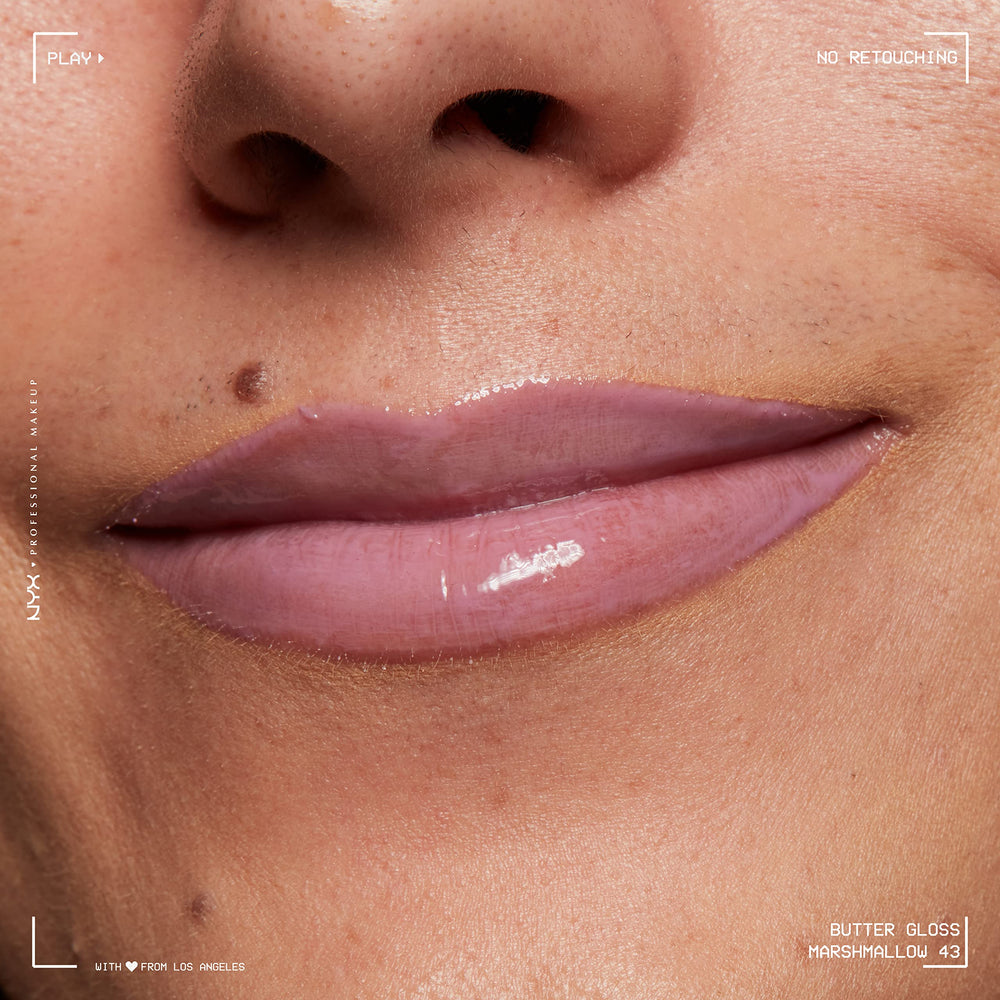 NYX PROFESSIONAL MAKEUP Butter Gloss Marshmallow: brillo duradero para looks diarios