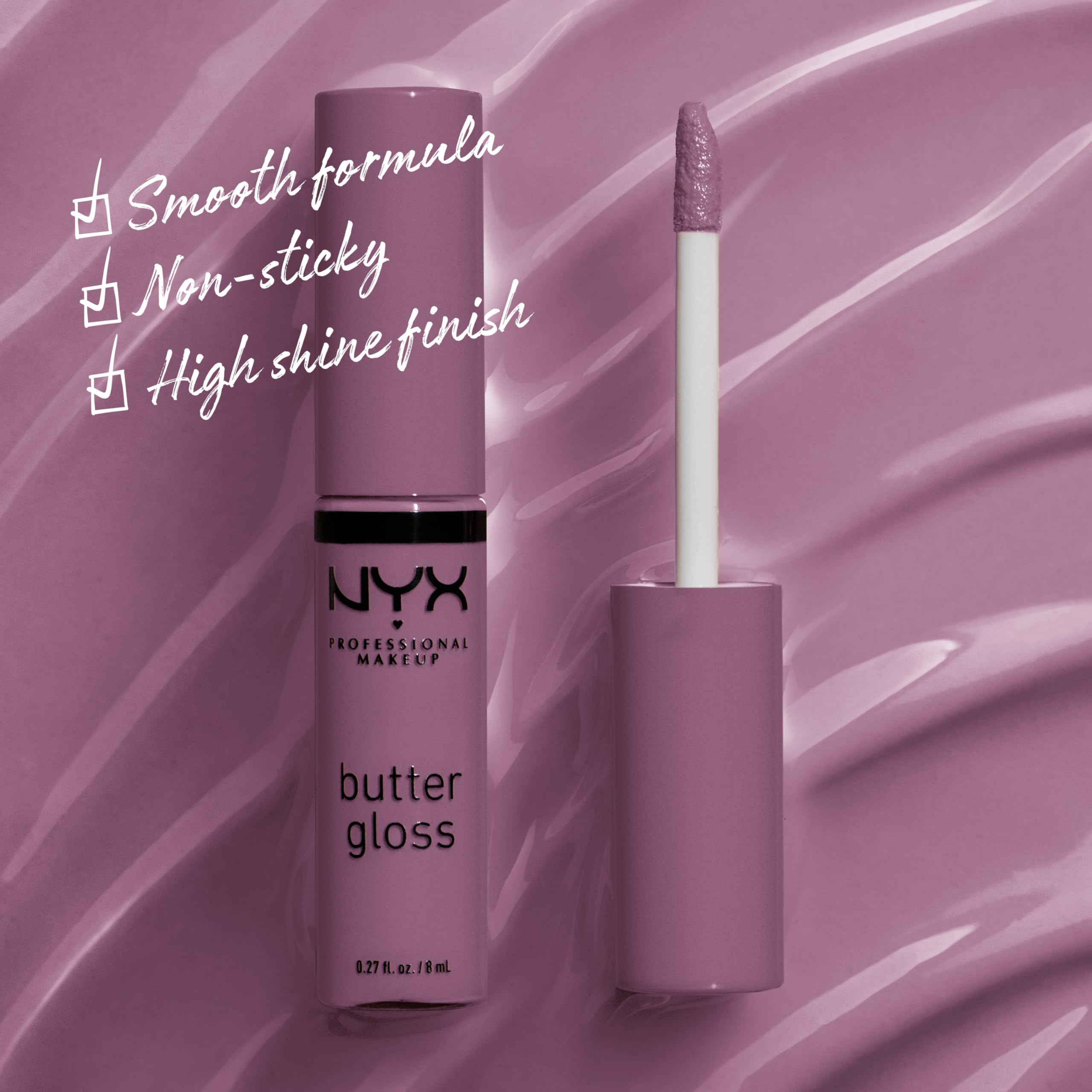 NYX PROFESSIONAL MAKEUP Butter Gloss Marshmallow: brillo sedoso que realza el color natural de labios