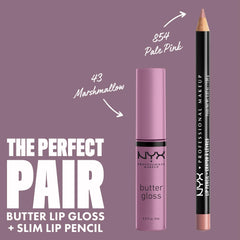 NYX PROFESSIONAL MAKEUP Butter Gloss Marshmallow: textura cremosa que se desliza con facilidad