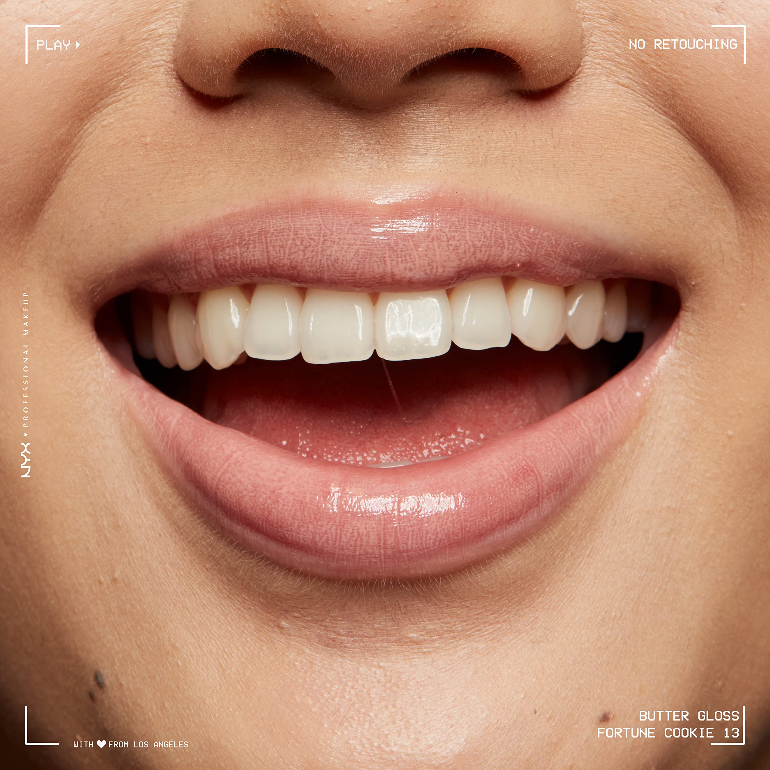 Sensación cremosa de NYX Butter Gloss en labios para uso diario cómodo