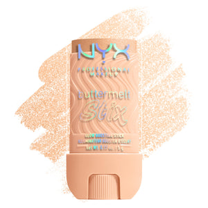 NYX Buttermelt Glaze Stix dorado con acabado luminoso para rostro