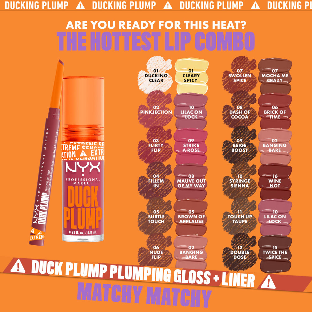 Delineador NYX Duck Plump vegano y libre de crueldad para labios