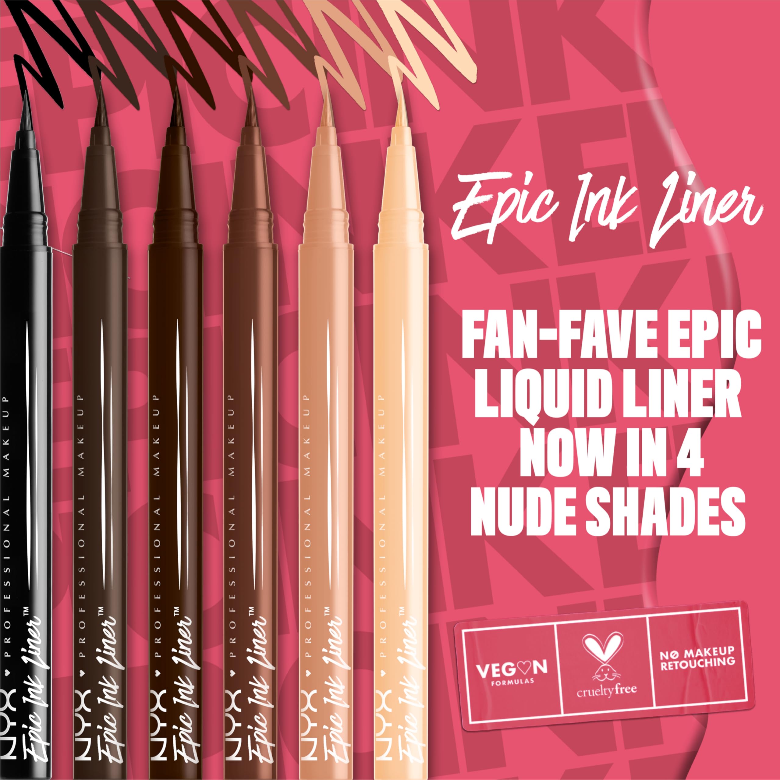 Fórmula vegana de NYX y libre de crueldad, ideal para maquillaje consciente.