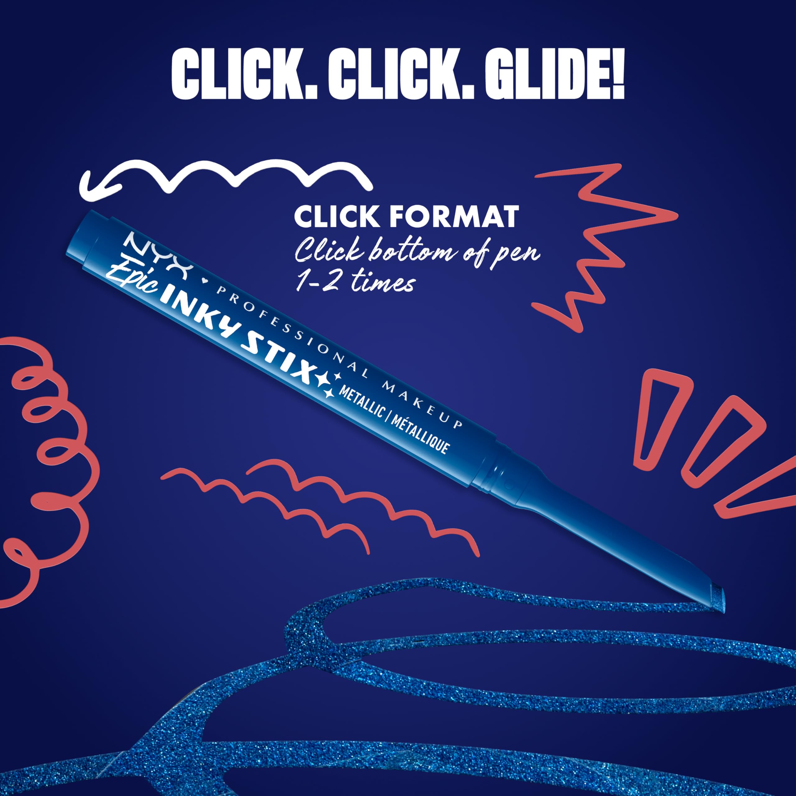 Epic Inky Stix resistente al agua para uso diario.