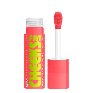 Rubor líquido NYX Fat Cheeks Blush en empaque compacto para uso diario.