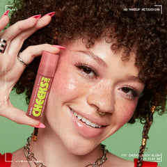 NYX Fat Cheeks Blush líquido Fig Fizz: acabado resplandeciente natural para un resplandor suave.