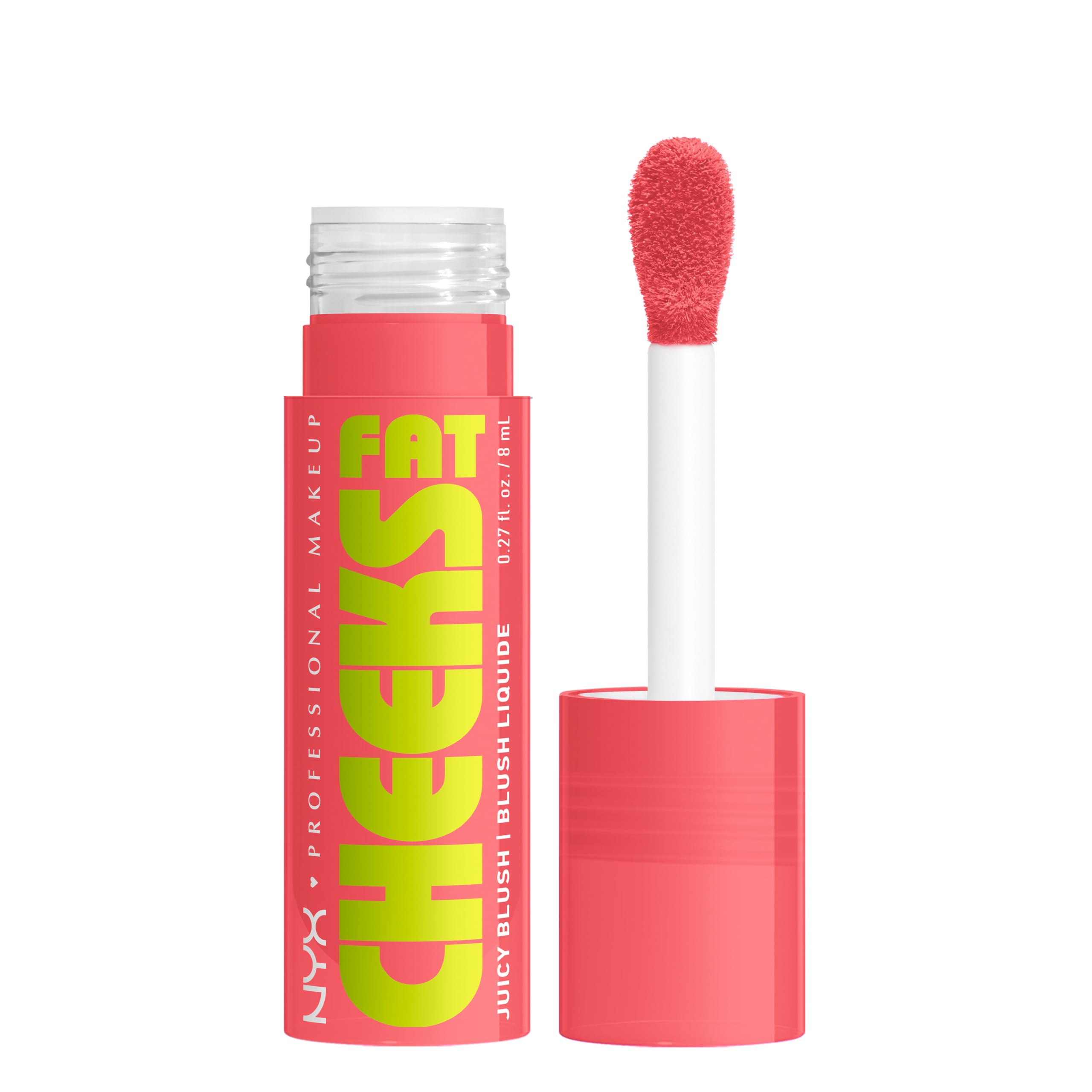 NYX Fat Cheeks Blush líquido Fig Fizz: aplicación suave para rubor jugoso y duradero.