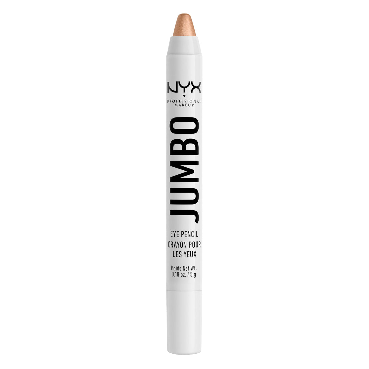 NYX Jumbo Lapiz Ojos Frosting: textura cremosa para delinear y difuminar.