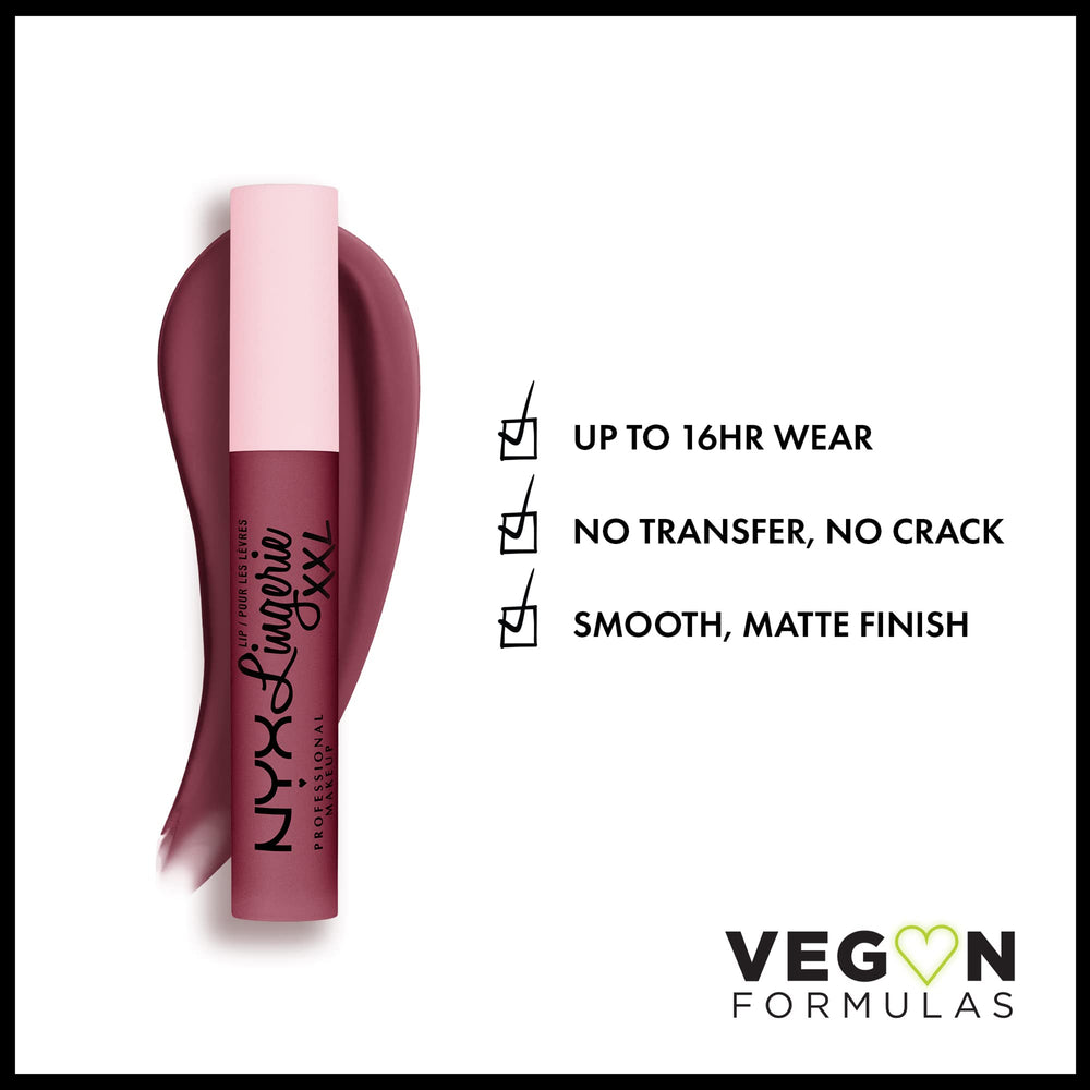 NYX Labial Lencería XXL Mate: aplicación en el centro de los labios para tinte ligero
