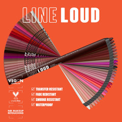 Lápiz Line Loud de NYX ofrece acabado suave y cómodo para labios.