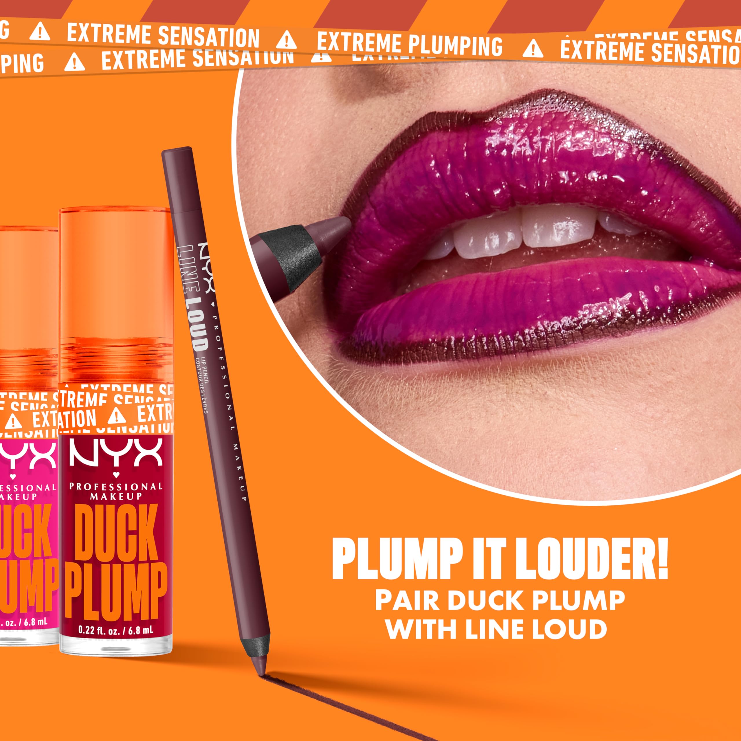 Line Loud Lip Liner resistente al agua para color duradero.