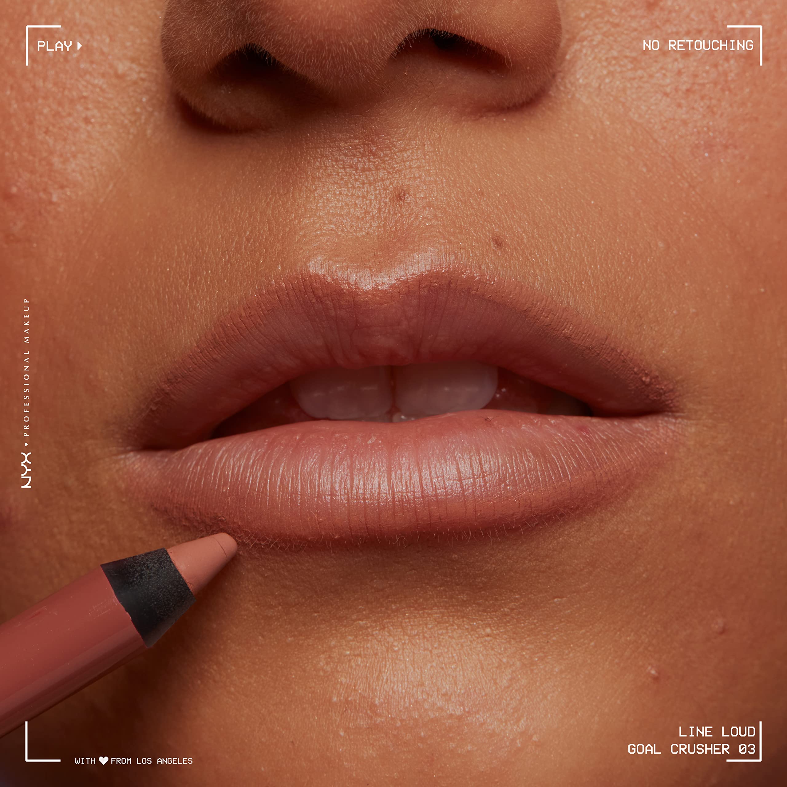 NYX Line Loud delineador para definir labios con precisión.