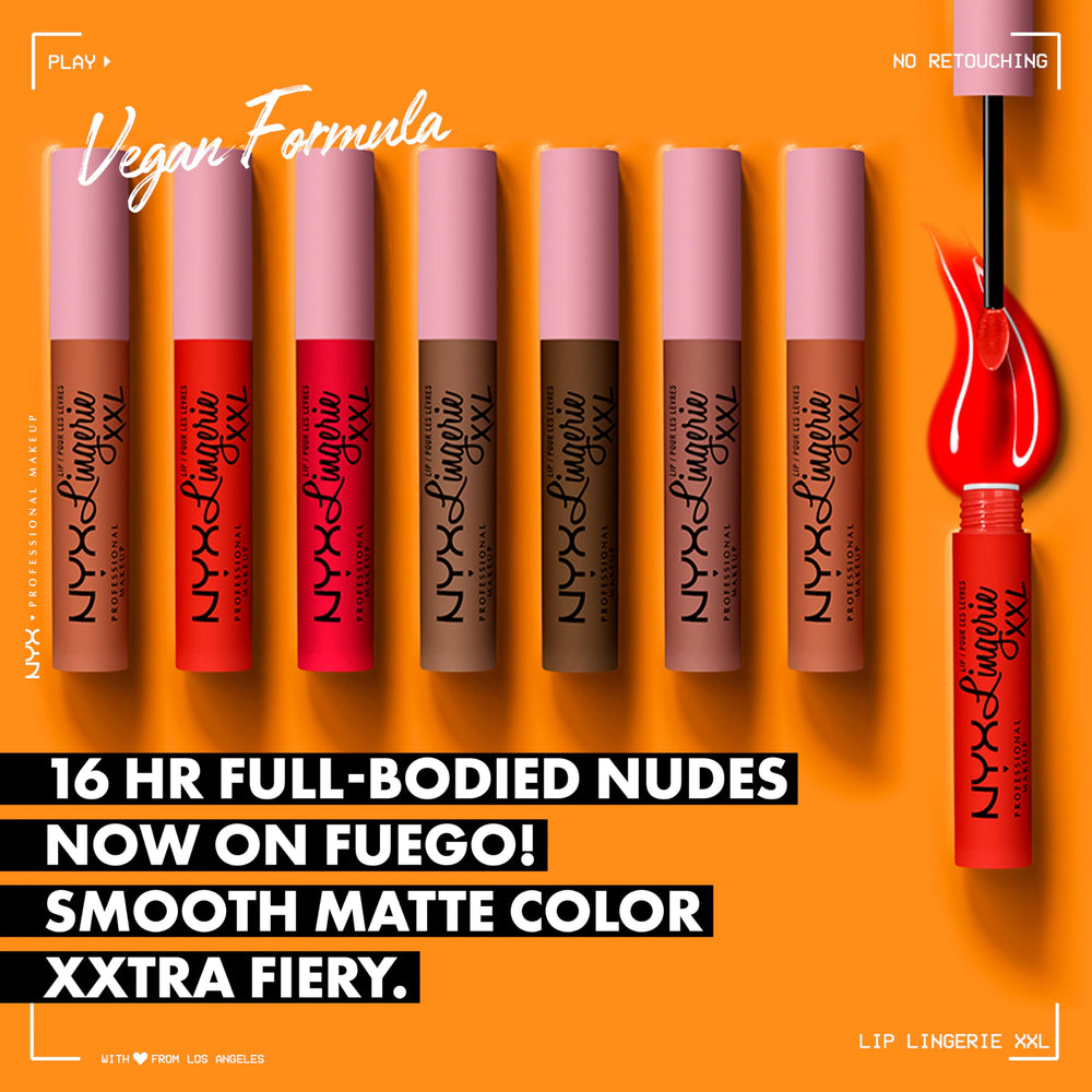 Aplicador suave de NYX Lip Lingerie XXL facilita la aplicación precisa.