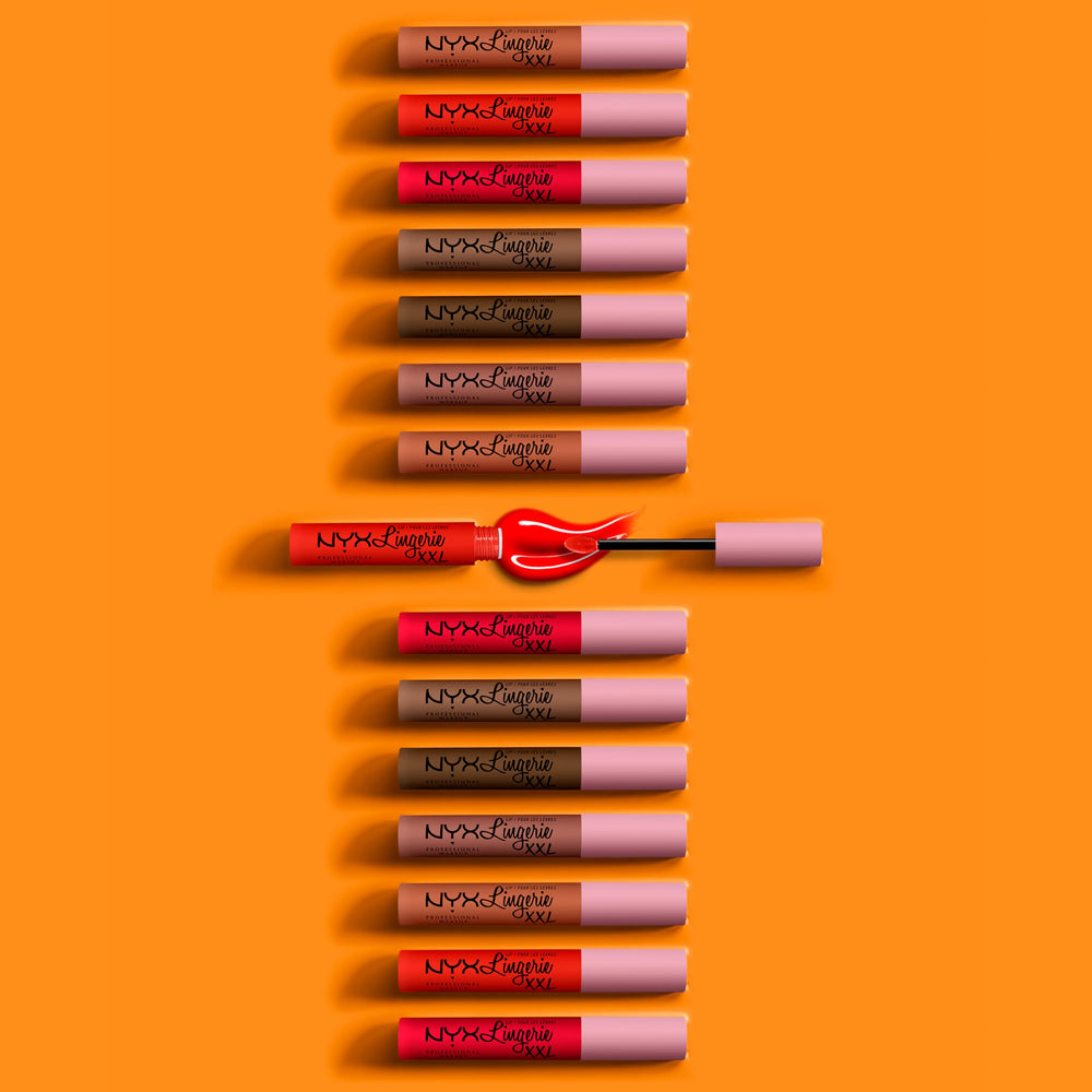 NYX Lip Lingerie XXL sin crueldad animal, certificado por PETA.