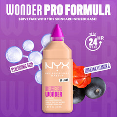 NYX Make 'Em Wonder cobertura ajustable para un look sutil o más definido