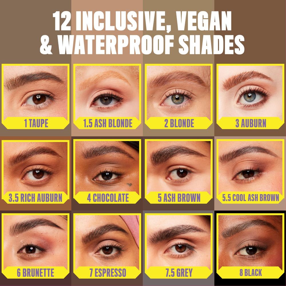 Definición precisa de cejas con lápiz de NYX.