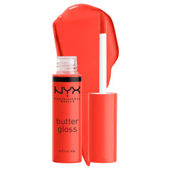 NYX Professional Makeup Butter Gloss Orangesicle, brillo sedoso para labios durante todo el día.
