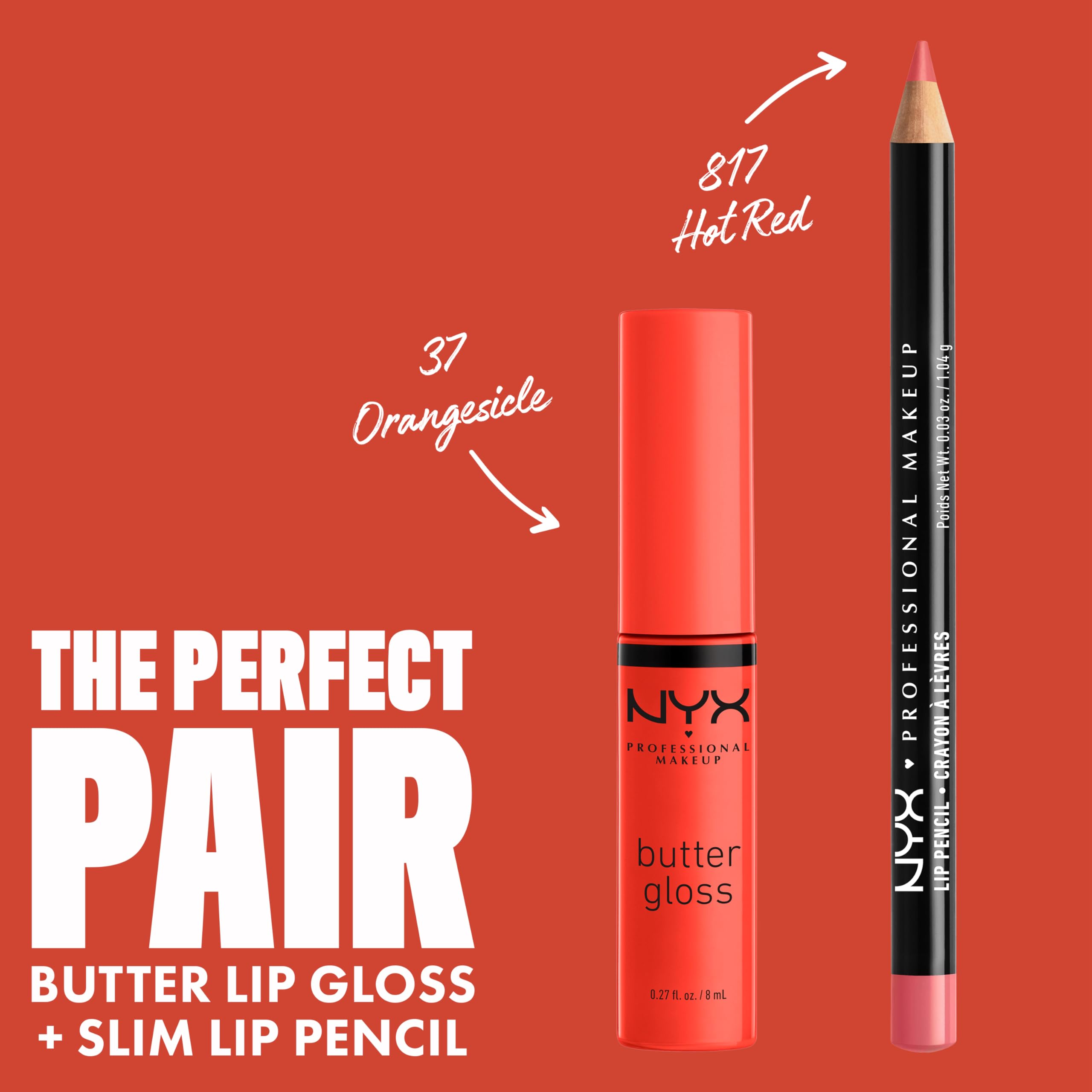 NYX Professional Makeup Butter Gloss, cobertura sutil y duradera para realzar la apariencia.