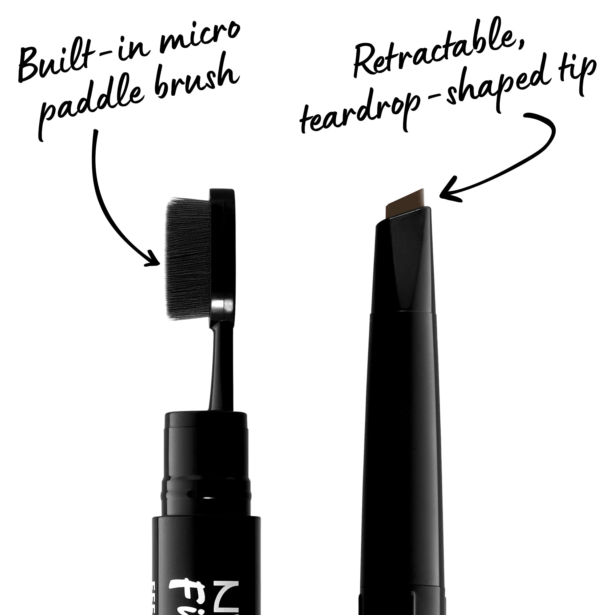NYX Professional Makeup, delineador para cejas Espresso, precisión para trazos definidos.