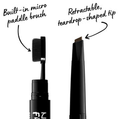 NYX Professional Makeup, delineador para cejas Espresso, precisión para trazos definidos.