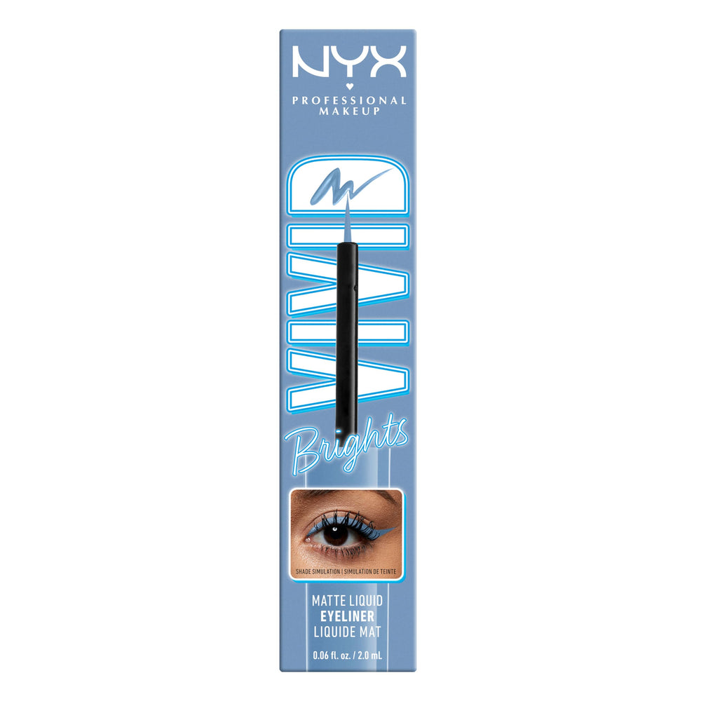 Delineador líquido NYX Cobalto Crush para look audaz día/noche