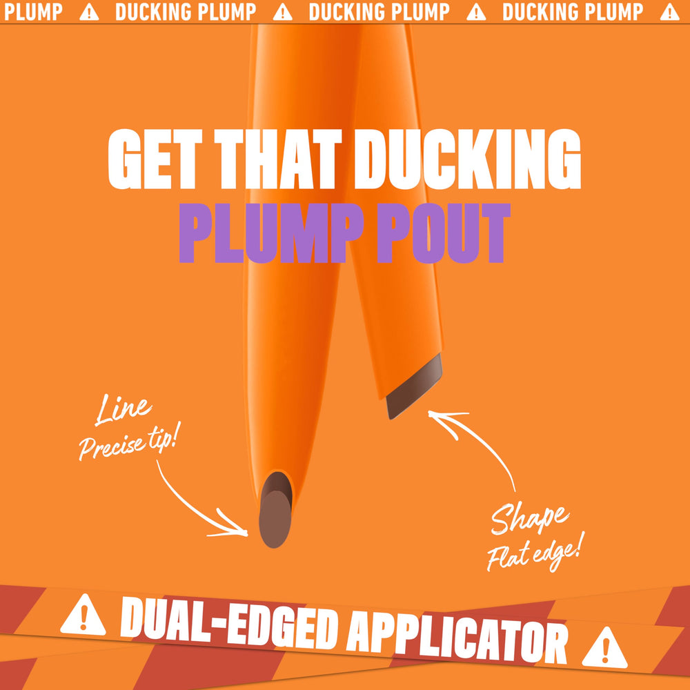 Delineador labial NYX Duck Plump en Nude Flip para labios naturales.
