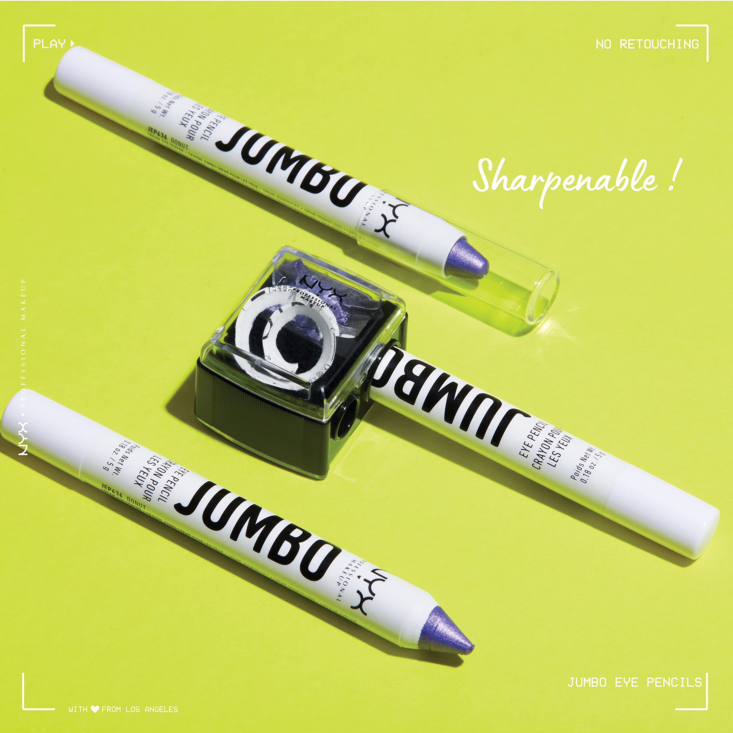 Lápiz NYX jumbo donut-lila para la línea de agua y rincones iluminados.