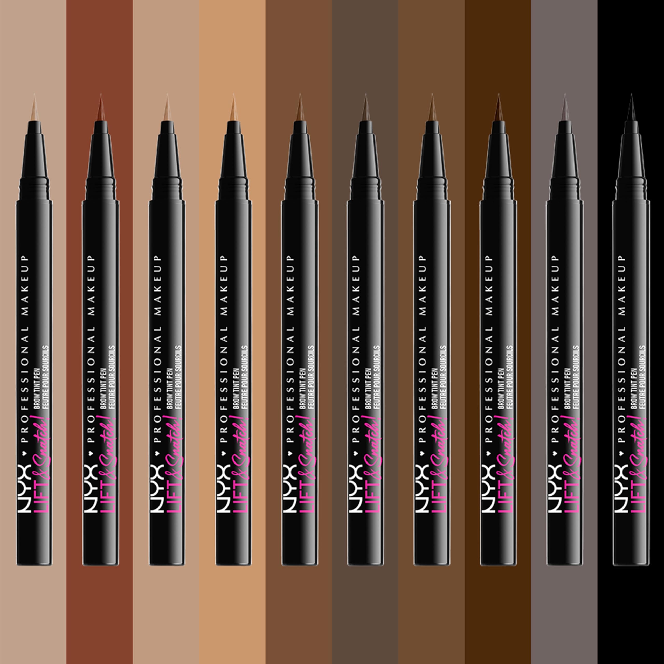 Tinte para cejas NYX: acabado duradero y fijación suave.