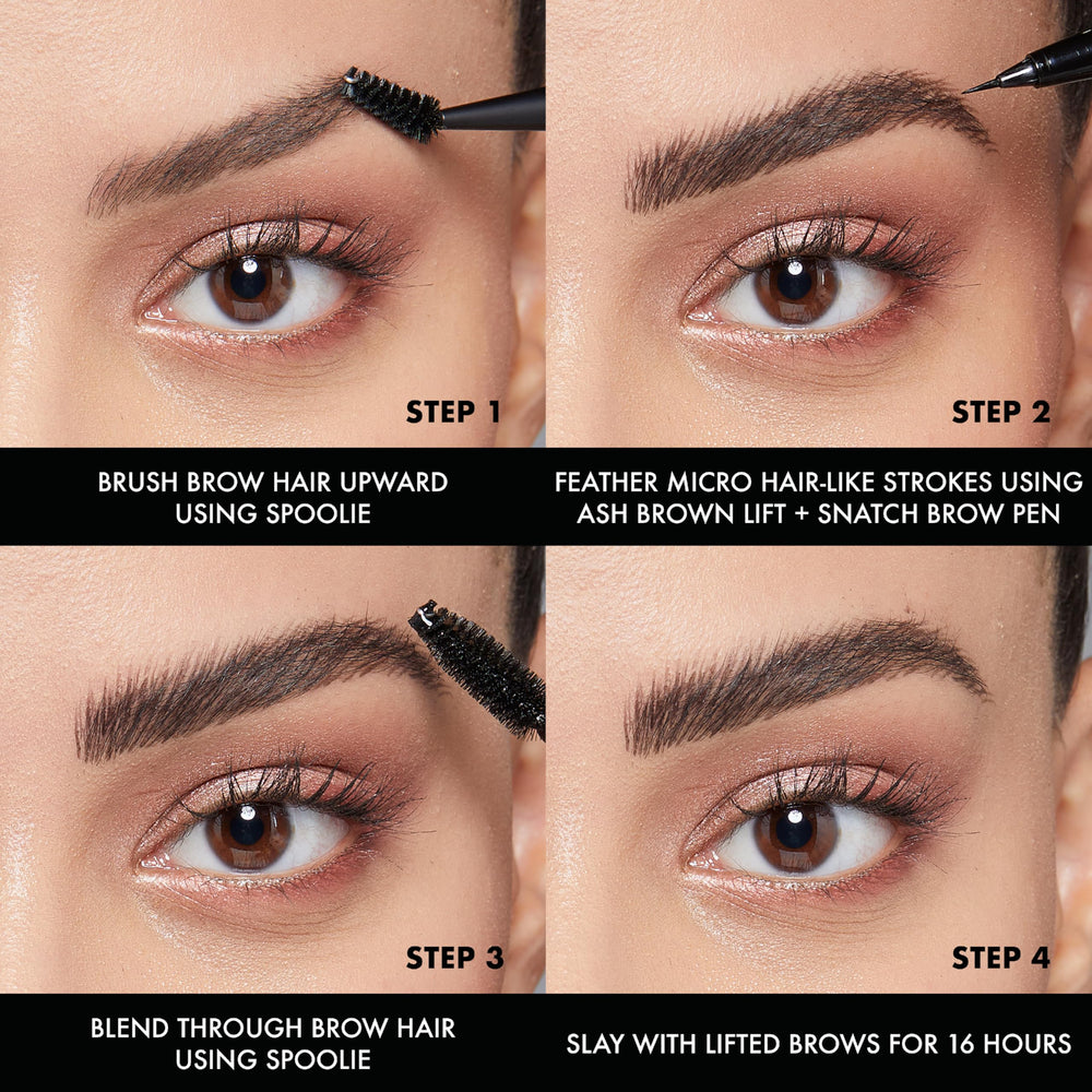 NYX Lift & Snatch Eyebrow Tint Pen Auburn, acabado delineado para mayor definición.