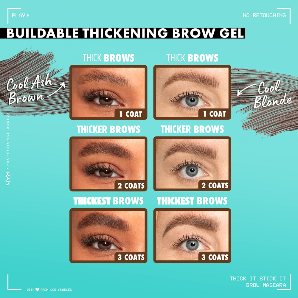 Maquillaje sin crueldad de NYX para cejas, cruelty-free.