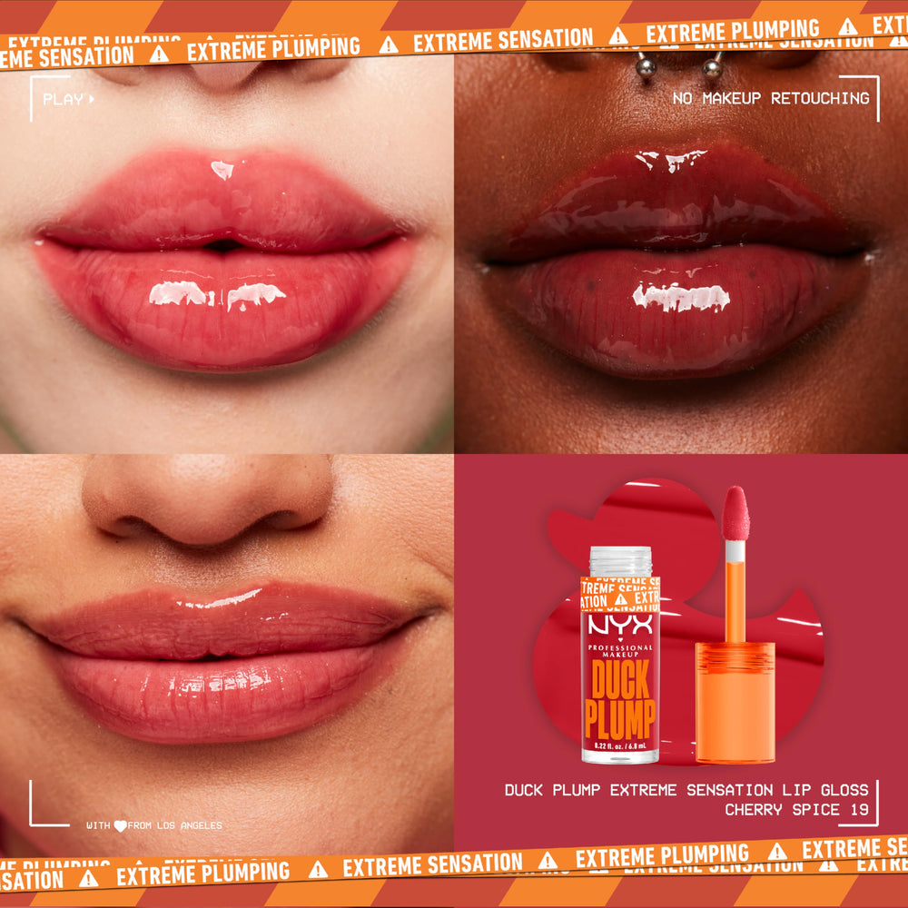 NYX muestra color intenso en muestra de labio para comparar tonos.