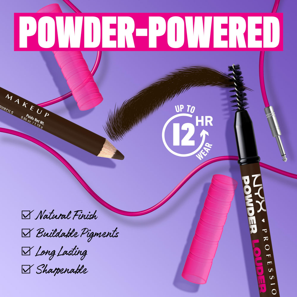 NYX Powder Louder Ceja: cepillo spoolie para peinar y definir